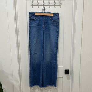 MOTHER the roller high waist wide leg jeans